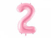 Picture of FOIL BALLOON NUMBER 2 PASTEL PINK 34 INCH